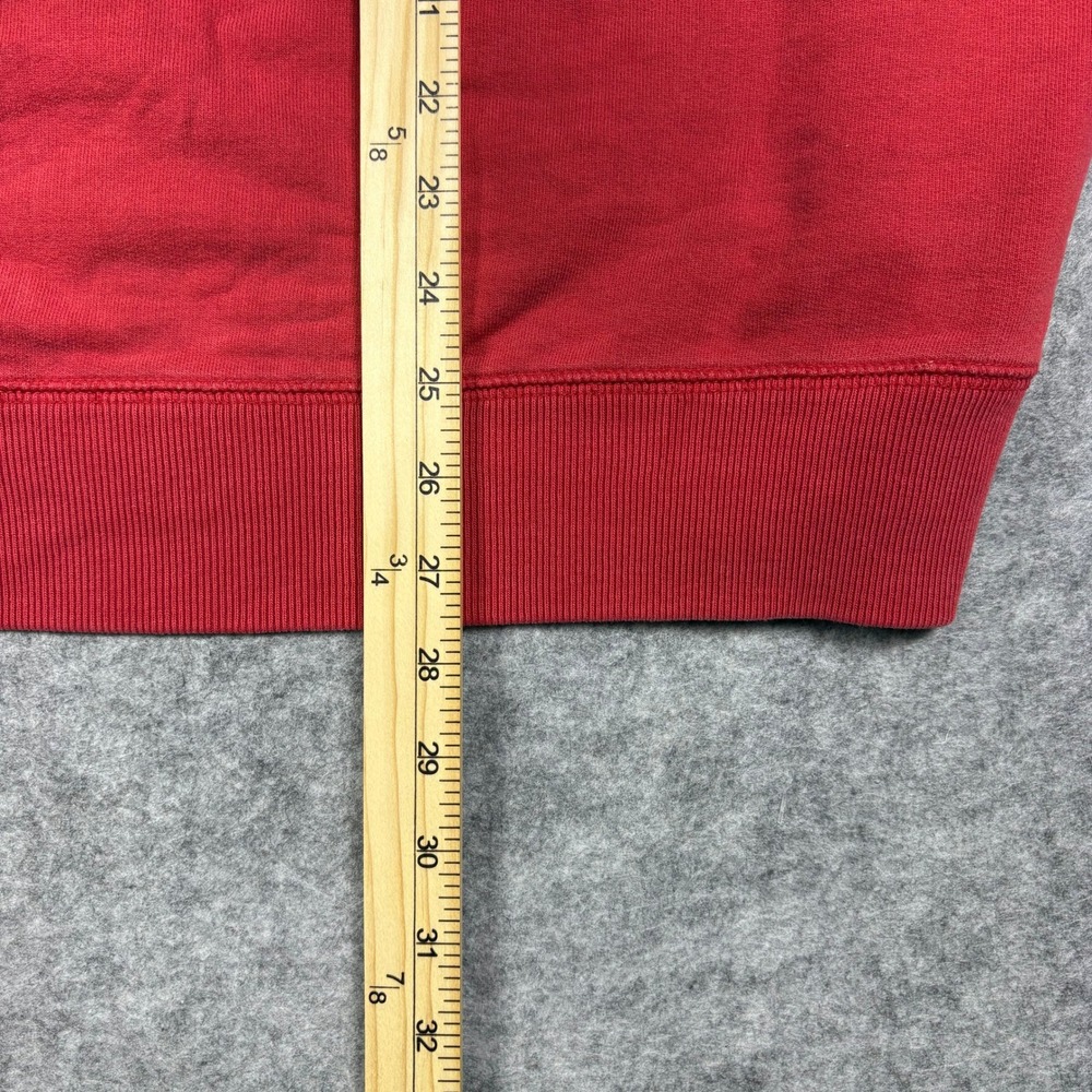 Banner Supply Co Nebraska Cornhuskers Quarter Zip Sweatshirt Red Mens XXL Raglan - Picture 7 of 7